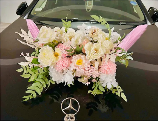 Bridal Car Faux Flower Package