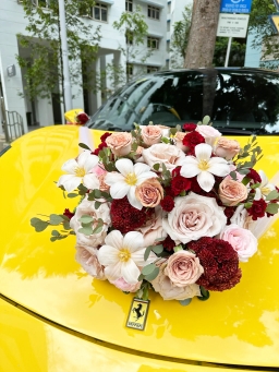 Bridal Car Fresh Flower Package 5